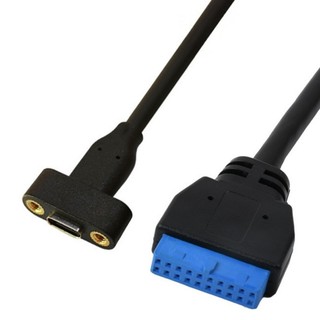 Clip USB C Nữ sang IDC20P Nữ Cáp Nối Dài 20Pin Cáp Dữ Liệu 5Gbps Cho Máy Tính Bo Mạch Chủ Accesso