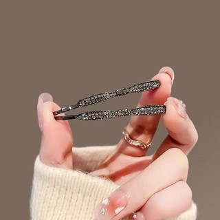 MAUROPOLI Kẹp Tóc Kim Loại Đen Nữ Phong Cách Mới Nơ Tinh Tế Kẹp Bên Nổ