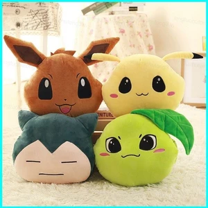 Ht3 Pokemon Gối Đệm Pikachu Eevee Snorlax Mềm Sang Trọng Đồ Chơi Sang Trọng Búp Bê Ấm Tay TH3