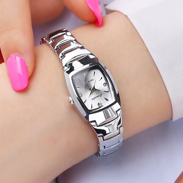 Đồng hồ thép vonfram Đồng hồ nữ chống nước đơn giản sang trọng Đồng hồ nữ mặt số nhỏ Đồng hồ thời trang nữ