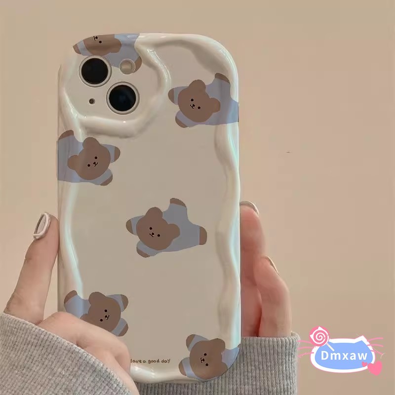 Ốp Điện Thoại Gấu Nằm Cho Realme GT6 GT 6T GT3 GT2 GT Neo 6 5 240W 3T 2T 2 Note 60 50 Q5 Q5i Q3 Q3i Q3T Q3S Pro Q2 Q X7 X 5G 4G Vỏ Silicon TPU Ống Kính Máy Ảnh Vỏ bảo vệ