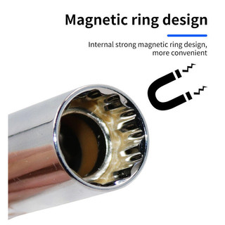 Bugi Đánh Lửa 14/16mm - 12 Góc, 3/8 Inch, Thép Cacbon, Tuýp Mở Bugi Ô Tô