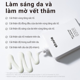 [KHÔNG NÂNG TONE] Serum Chống Nắng Phổ Rộng Và Hỗ Trợ Dưỡng Sáng Da Elravie Mela Return Sun Serum SPF50+ PA++++ 50ml