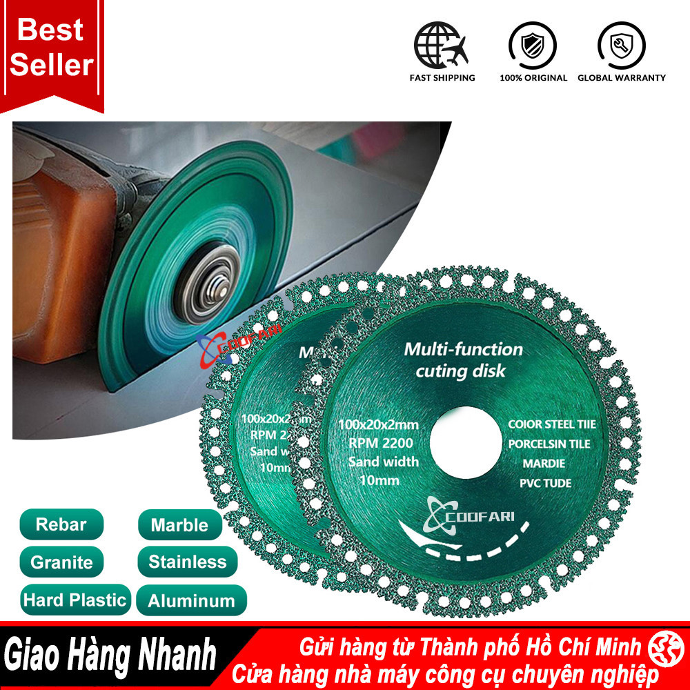 Lưỡi Cưa 6 Trong 1 100mm Siêu Mỏng Dùng Cắt Gạch Men / Gỗ / Đá Hoa Cương