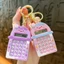 Móc chìa khóa TUYỆT VỜI, Máy tính Mini hiển thị 8 chữ số Kawaii, Mê cung màu kẹo di động Đồ dùng học tập nhẹ Trường học