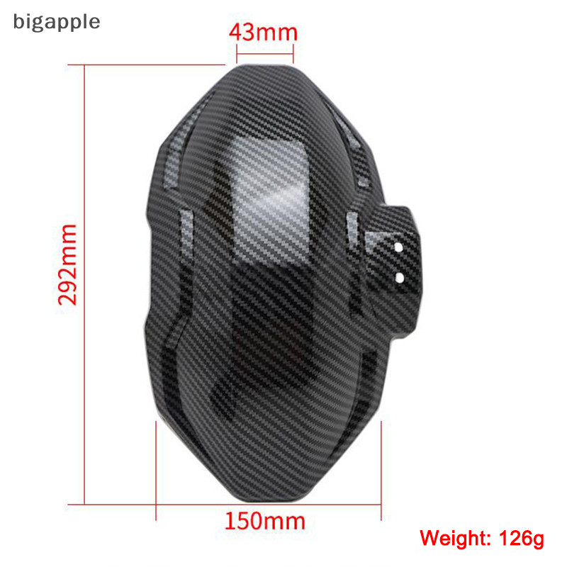 Bigapple Xe Máy Chắn Bùn Kết Cấu Sợi Carbon Chắn Bùn Xe Điện Chắn Bùn Đa Năng Sợi Carbon RDG