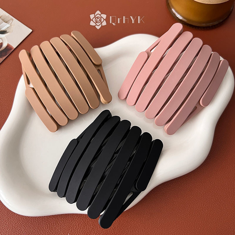 Qrhyk Di Động Chống Trơn Trượt Có Thể Thu Vào Có Thể Gập Lại Băng Đô Quấn Tóc Mới Phụ Kiện Tóc Kẹp Tóc Unisex Mới