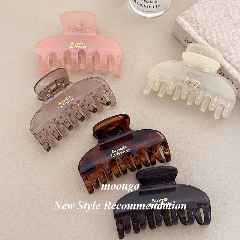 Moouga / Phiên Bản Hàn Quốc Trong Suốt Vỏ Rùa Kẹp Nữ Acrylic Cá Mập Kẹp ...