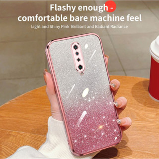 Xiaomi Redmi k30 5G Racing pocox2 k30 k30i Màu gradient lấp lánh bột mạ điện trong suốt mềm cho vỏ điện thoại chống rơi