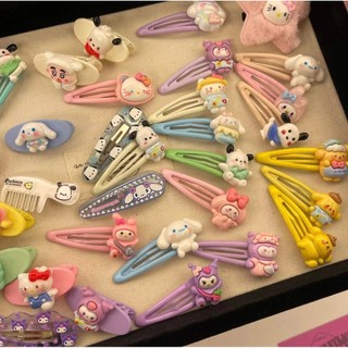 (21 Miếng) Sanrio Bangs Side Kẹp Tóc Hoạt Hình Hàn Quốc Dễ Thương Kẹp Tóc Phụ Kiện Tóc