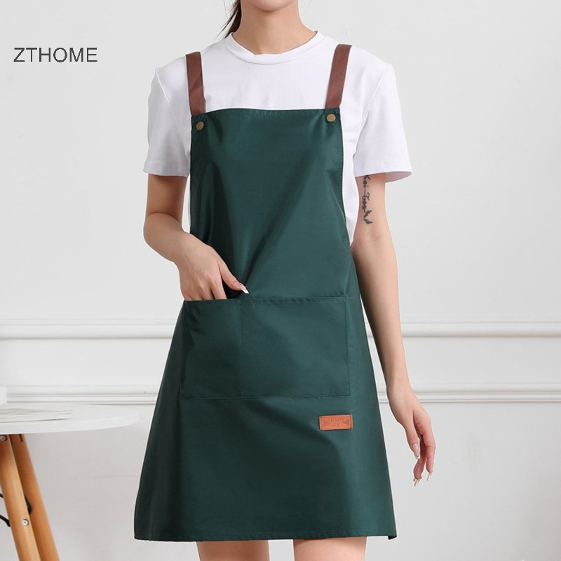 Zthome Chống Bụi Bẩn Tạp Dề Chống Thấm Nước Và Chống Dầu Hộ Gia Đình Nấu Ăn Tạp Dề Thời Trang Người Lớn Quần Áo Làm Việc Phụ Kiện Nhà Bếp HOT