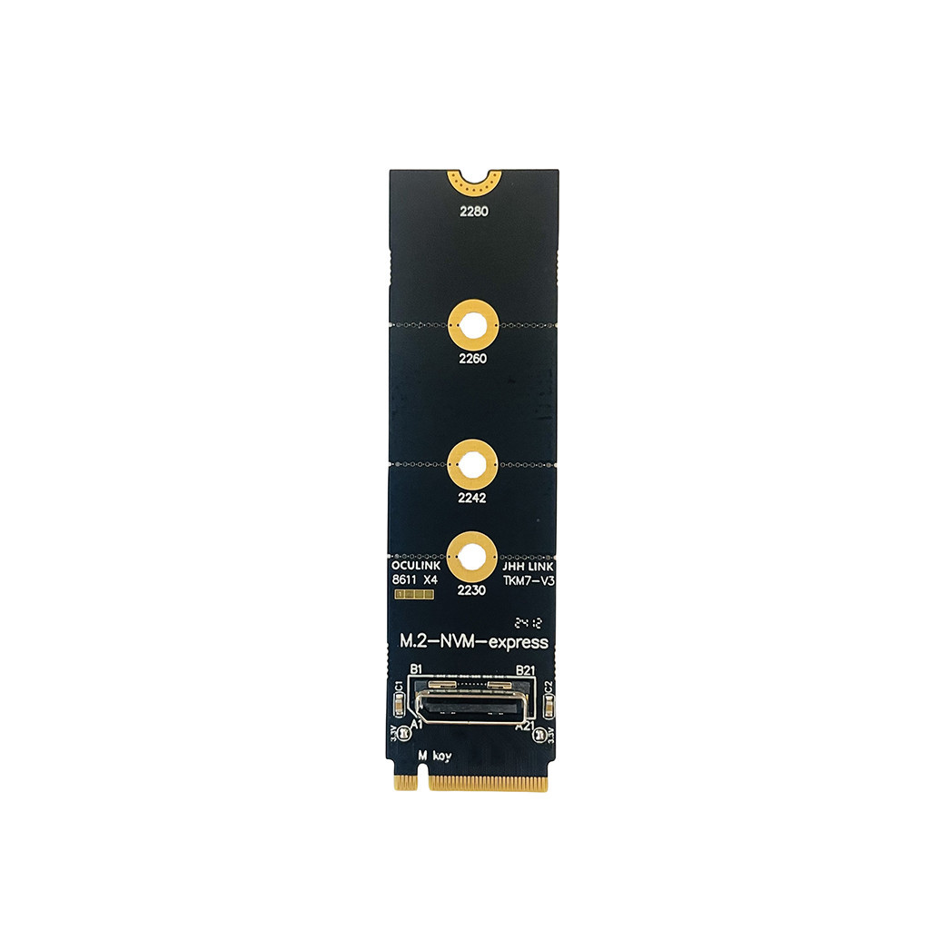 Jmt M.2 NVME sang Oculink Nữ DOCK SFF-8612 Adapter PCI-E X4 Adapter Card Hỗ Trợ DOCK-OC4 Cho 2.5inch NVME U.2 (SFF 8639) SSD