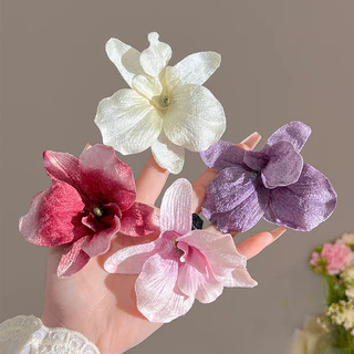 1 Chiếc Ngọt Ngào Bé Gái Đẹp Hoa Lily Kẹp Tóc Kẹp Bên Nổ Kẹp Phụ Kiện Tóc