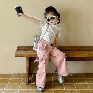 A43- Áo cộc tay đính nơ bé gái chất zip cotton cực kỳ mát cho bé gái size từ 8-35Kg