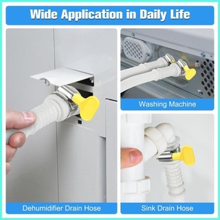 Ống cho máy hút ẩm Ống AC 9.8 / 13ft có kết nối Kẹp Bộ chuyển đổi cao su có thể cắt Ống thoát nước linh hoạt antirtvn
