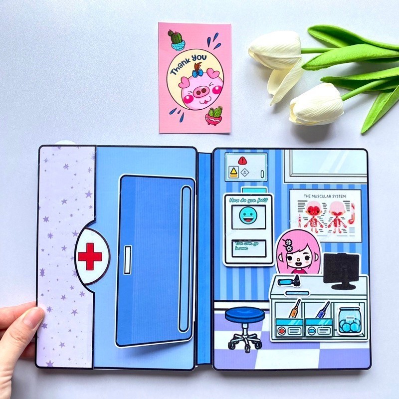 Chuyên Dụng Cho Bệnh yên tĩnh đồ chơi giấy đồ chơi giấy kuromi đồ dễ thương cho bé gái đồ chơi hình dán cho bé gái