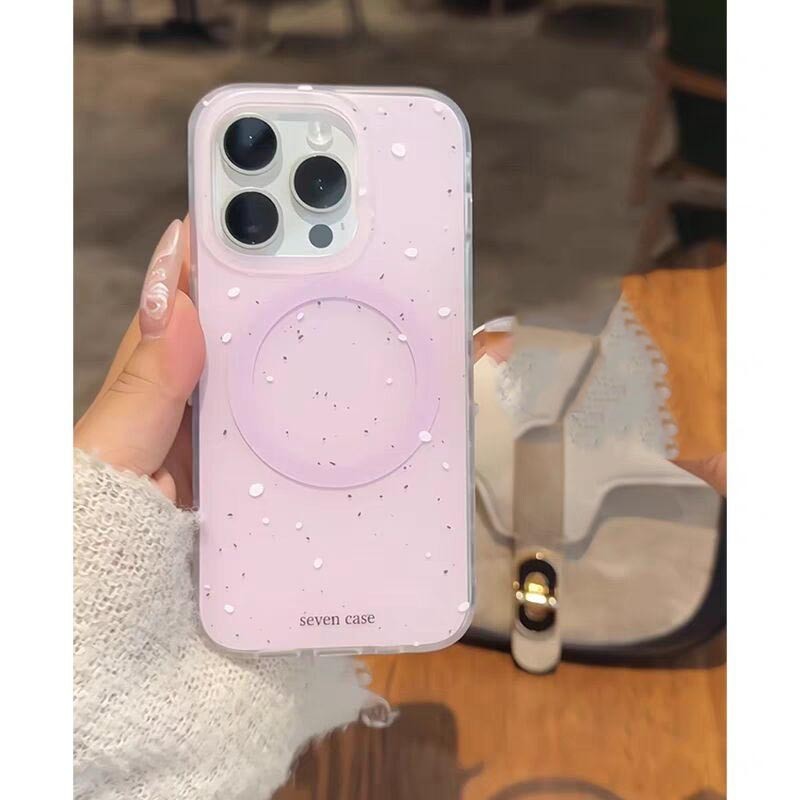 Ốp Lưng Cứng Tương Thích Với iPhone 12 12Pro 12ProMax 13 13Pro 13ProMax 14 14Pro 14ProMax 15 15Pro 15ProMax Ốp Nam Châm Họa Tiết Cà Chua Tím
