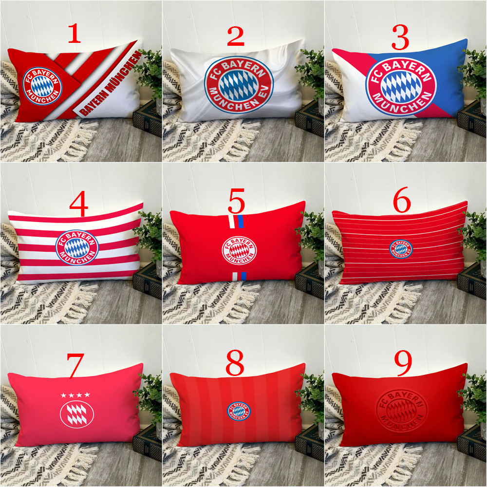 Fc Bayern Munich Logo Vỏ Gối Hình Chữ Nhật In Hình Một Mặt Đệm Polyester Trang Trí Nhà Cửa Món Quà Tốt Nhất (Không Có Lõi)