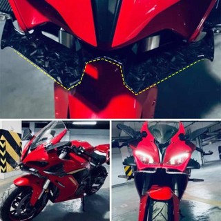 Lookshow Xe Máy Winglet Khí Động Học Cánh Bộ Cánh Gió Động Cơ Phụ Kiện ChoKawasaki Ninja 300 Ninja 250 200 NINJA300 / 250 EX300 2013-2017 T9W1