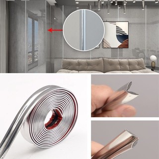 Trang Trí Nhà Cửa Tự Dính Góc Tường Trang Trí Dải Chống Va Chạm 3D Dán Tường Tường Tường Bên Ngoài Góc Trang Trí Dải
