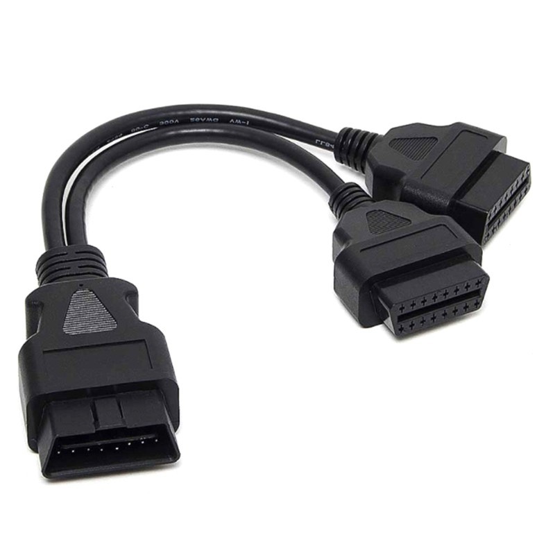 Bang Obd2 Splitter 16 Pin OBDII Cáp Adapter Obd2 Bộ Chia Nối Dài 1 Nam Đến 2 Nữ Nối Dài Cáp Adapter