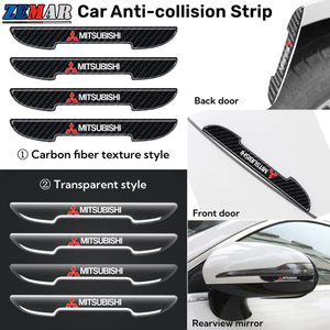 4 Cửa Xe Mitsubishi Dải Chống Va Chạm Tự Động Tay Cầm Phía Sau Gương Cản Miếng Dán Mới Trong Suốt Sợi Carbon Kết Cấu Chống Trầy Xước Miếng Dán Cho Xpander Cross Pajero Outla