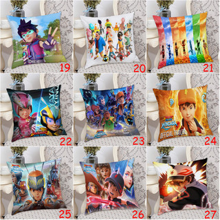Boboiboy Galaxy Vỏ Gối Vuông In Hình Một Mặt Sofa Polyester Gối Phòng Khách Trang Trí Nhà (Không Có Gối)