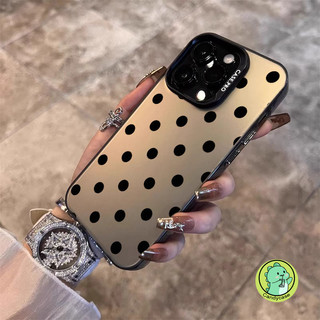 Vỏ Đơn Giản Cho Vivo Y27 Y36 4G 5G Y02 Y02T Y02A Y91 Y95 Y93 Y91C Y1S Y22 Y22S Y35 4G Y78 Y78 + Y76S Y74S Y73S Y52S Vỏ Điện Thoại Cứng Màu Đen Chấm Đen Dễ Thương