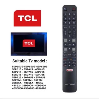 Thay Thế Cho TCL SMART TV Điều Khiển Từ Xa RC802N YAI3 YUI2 YU14 YUI1 YU11 Với Netflix