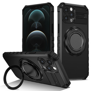 Dành Cho iphone 12 / 13 Pro Max Ốp Lưng Xoay Từ Tính Đế Mỏng Chống Sốc Quân Sự Hạng Nặng Chống Rơi Toàn Thân Vỏ Bảo Vệ
