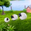 Mới Cừu Nhỏ Nhà Rêu Micro Phong Cảnh Làm Vườn Trang Trí Máy Tính Để Bàn Mini Trang Trí DIY Vườn Cảnh Quan Trang Trí Phụ Kiện Nhựa Thủ Công