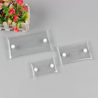 AllGIFT Ví Zero, Ví đựng tiền xu trong suốt đa kích thước, Quà tặng có khóa Ví đựng thẻ PVC chống thấm nước