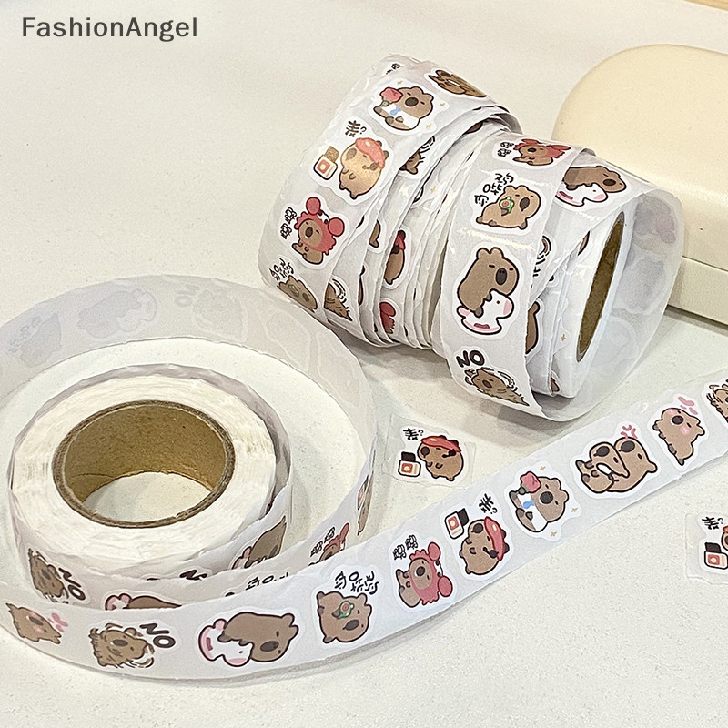 Fashionangel 500 Chiếc Hoạt Hình Capybara Miếng Dán Đề Can Trang Trí DIY Điện Thoại Notebook Vali Laptop Tủ Lạnh Trẻ Em Miếng Dán TH