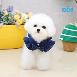 Đầm Thú Cưng Thêu Chữ Cái Tay Phồng Lực Kéo Móc Mùa Hè Kitty Quần Áo Trang Phục Cho Chó Ngoài Trời