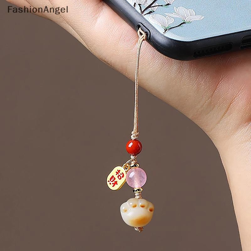 FashionAngel DIY Trang Trí Paw Dây Đeo Điện Thoại Chống Mất Treo Trang Trí Mặt Dây Chuyền Cô Gái Nữ Móc Khóa May Mắn Quyến Rũ Dây VN
