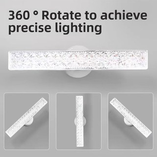 Smvp Bóng Đèn LED Dải Pha Lê E27 220V, công suất 14W/18W/24W/28W, dài 20/30/40/60cm, tiết kiệm điện, ánh sáng trắng