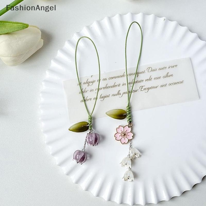 FashionAngel Hoa Dây Đeo Điện Thoại Di Động Quyến Rũ Dễ Thương Cho Điện Thoại Di Động Dây Đeo Tay Móc Khóa Dây Đeo Điện Thoại Mặt Dây Chuyền Thời Trang VN