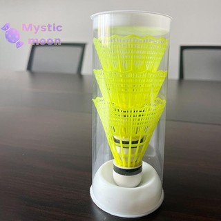 Xô cầu lông nhựa đầy màu sắc, quả nylon chống chơi [Mới]