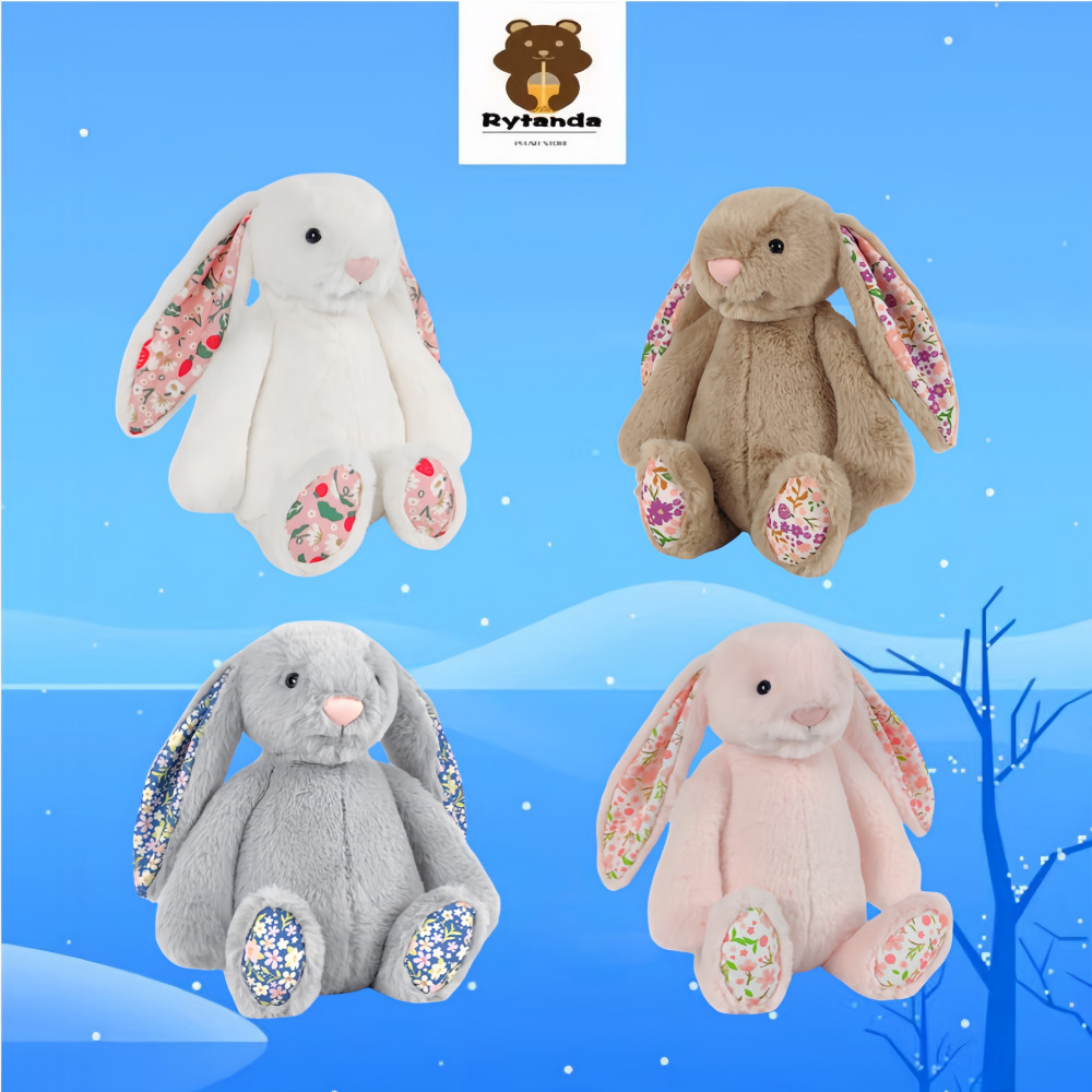 Kawaii Kem Thỏ Sang Trọng Đồ Chơi Thỏ Dễ Thương Sang Trọng Búp Bê Trắng Nâu Hồng Thỏ Đồ Chơi Nhồi Bông Trang Trí Phòng Ngủ Nhà Mềm Mại Cho Bé Làm Dịu Búp Bê Trẻ Em Quà Tặng Sinh Nhật Trao Đổi