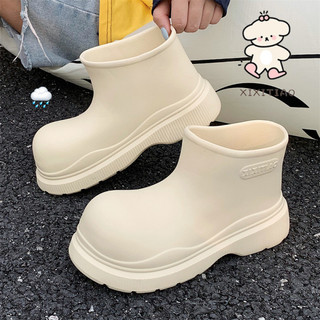 Xixitiao Giày Đi Mưa Ngắn Mùa Hè Mới Cho Nữ Đế Mềm Eva Dễ Thương Thích Hợp Cho Hoạt Động Ngoài Trời