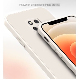 Thời Trang Mới Huawei Mate 20 Pro 30 40 Vuông Cản Khung Mỏng Mềm TPU Silicon Có Dây Đeo Tay Dây Đeo Cổ Tay