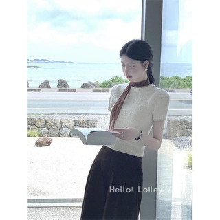 Đầu Thu Phong Cách Mới Retro Melade Màu Chấm Bi Khăn Lụa Nhỏ