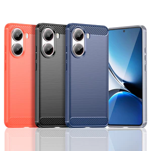 Dành cho Xiaomi Poco X7 / X7 Pro 5G Kết cấu chải siêu mỏng Vỏ nhựa TPU mềm chống sốc