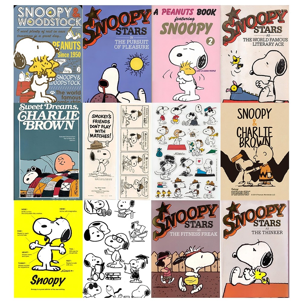 [Giấy] A5 In Màu - Set 50 Tờ Poster Giấy Dán Tường - HÌNH CHÚ CHÓ SNOOPY - Decor Trang Trí Nhà | MS: 111458