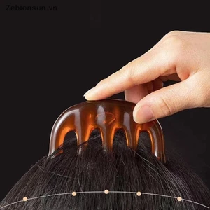 # Hb # 1 Lược Massage Kinh Tuyến Cơ Thể Nhựa Năm Răng Rộng Lược Châm Cứu Giúp Lưu Thông Máu Chống Tĩnh Điện Tóc Mịn.