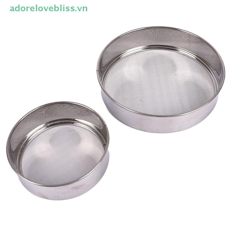 Thêm Nhà Bếp Lưới Bột Sifter Tròn Thép Không Gỉ Bột Sàng Lọc Sifter BSS