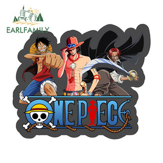 EARLFAMILY One Piece Luffy Xe Miếng Dán Anime Chống Thấm Nước Ván Lướt Sóng Windows Vali Laptop Vinyl Đề Can Tắc Xước Cửa Xe Bảo Vệ