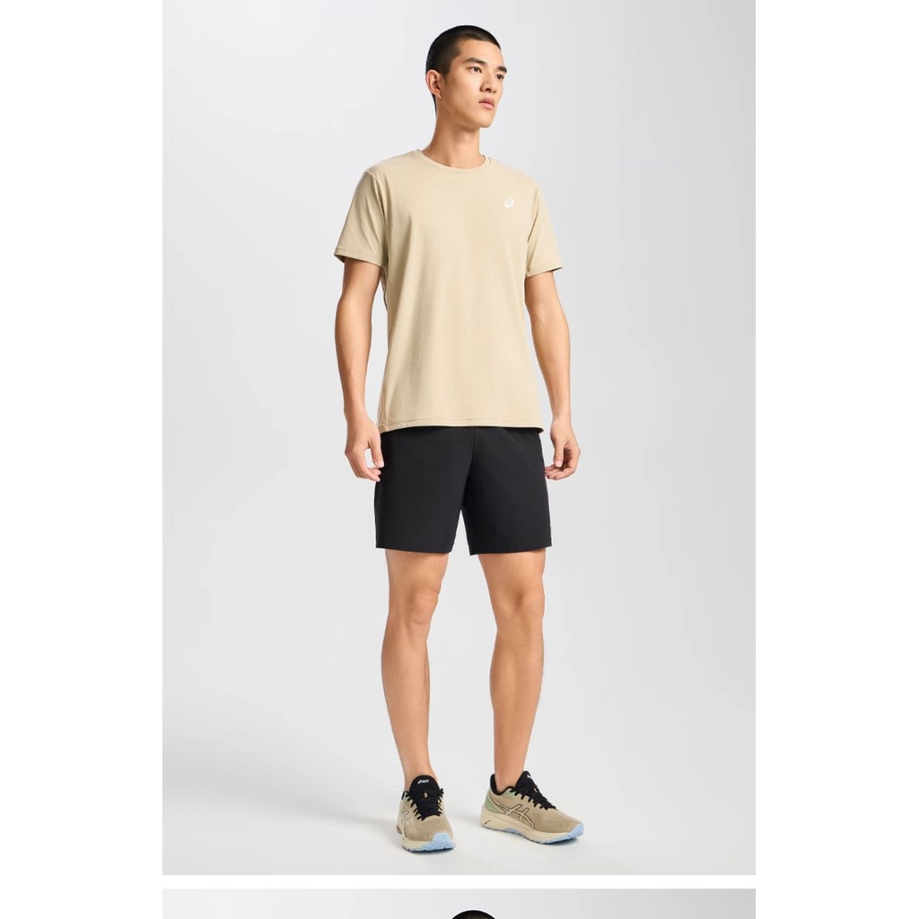 Áo thun thể thao mùa hè  Áo thun nam cổ tròn co giãn hấp thụ độ ẩm 100% Cotton cao cấp chạy bộ áo thun ngắn tay