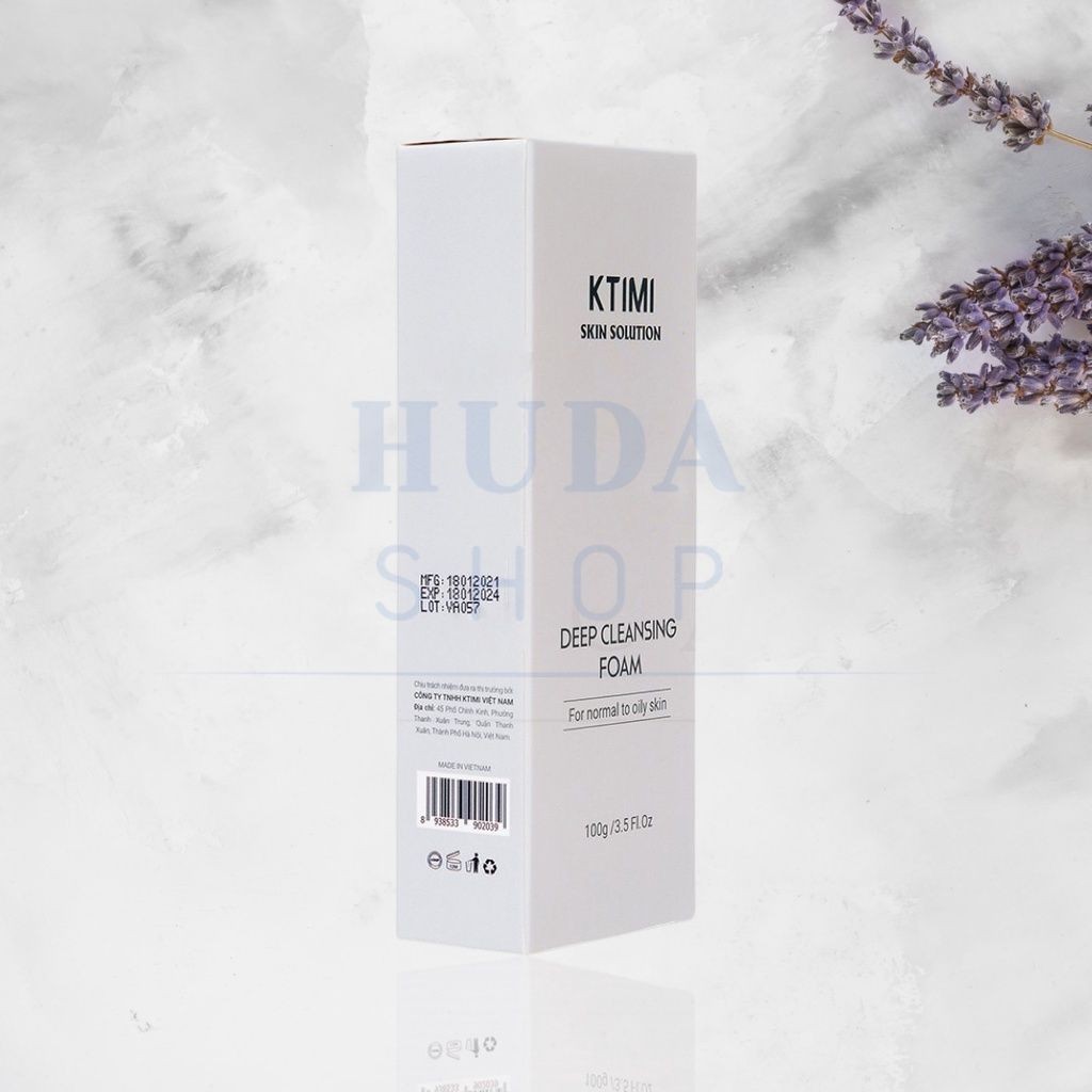 Sữa rửa mặt dịu nhẹ cho da nhờn mụn KTIMI Deep Cleansing Foam