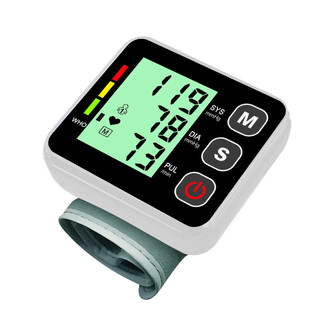 Màn hình LCD Máy đo huyết áp cổ tay Máy đo cường lực Máy đo áp lực kỹ thuật số tự động Máy đo huyết áp Chẩn đoán gia đình